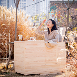 편백 건식 원적외선 반신욕기(의자 선택형)