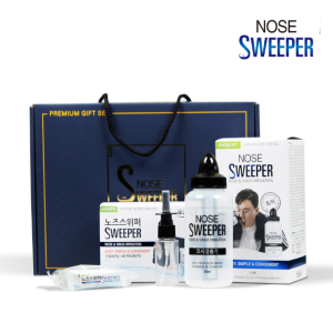 [공식] 노즈스위퍼 선물세트 (코세정기+분말60포+코스프레이) / 이상민 코세척 생리식염수 코청소