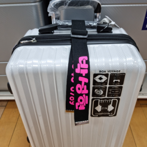캐리어네임택 여행가방 이름표 러기지택 핑크