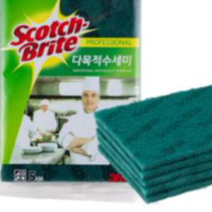 3M 스카치브라이트 96 다목적 수세미 5개입 설거지 그릇