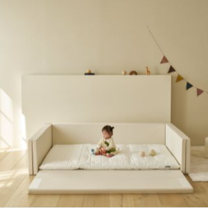 아기 저상형 패밀리 범퍼 침대+토퍼 세트