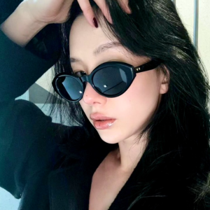 [백화점 상품권 증정] 마르카토 선글라스 헤일리 블랙 mahrcato hailey C001 오벌형 레트로 선글라스