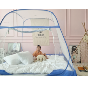 엘루맘 사각모기장 천장까지 넓은 바닥있는모기장