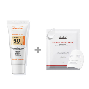 쎄라덤 비비 화이트 모이스춰 선크림 40g 톤업 무기자차 SPF50 PA+++콜라겐 벨벳 마스크