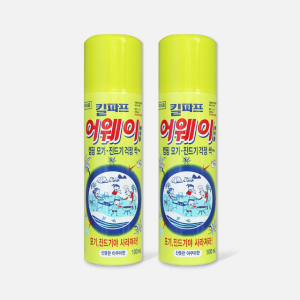 킬파프 어웨이 에어졸 100ml x2EA 아쿠아향 모기 진드기 기피제 휴대용 기내반입