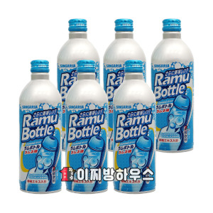 산가리아 라무보틀 사이다 500ml x 6병 라무네 일본사이다 짱구라무네 크림소다 음료수 탄산음료