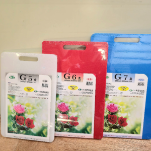 가정용 도마 G5 위생 양면 미진 손잡이 칼라 도마 흰색