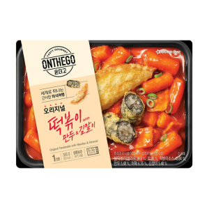 아워홈 온더고 직장인 냉동 도시락 오리지널 떡볶이 with 만두&김말이 365g
