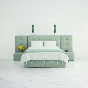 LKL 1800 x 2100 긴침대 라지킹롱 프레임 협탁세트 큐브