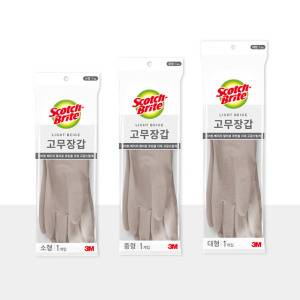 [3M]라이트 베이지 고무장갑