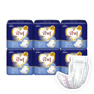 금비 성인용 속기저귀 슈퍼 롱 라운드형 (25매X6팩)150매 SHIN10