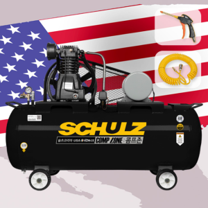 콤프존 산업용 저소음 슐츠 펌프 콤프레샤 3750W 400리터 SZL5-400 삼상 220V 380V