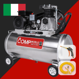 콤프월드 CWA45-80 휴대용 콤프레샤 3375W급 탱크용량 80리터 알루미늄탱크