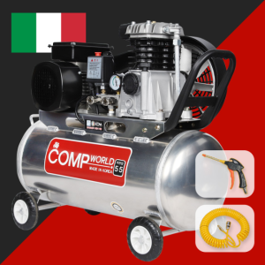 콤프월드 CWA55-50 휴대용 콤프레샤 4125W급 탱크용량 50리터 알루미늄탱크