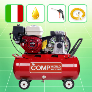 콤프월드 CWFE102H-50 휘발유 콤프레샤 수동시동 엔진 혼다 4125W 펌프 1500W 탱크용량 50리터 철탱크