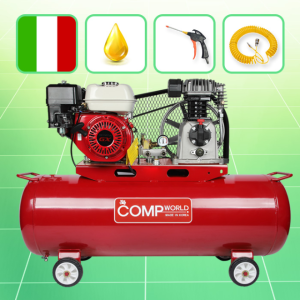콤프월드 CWFE113H-150 휘발유 콤프레샤 수동시동 엔진 혼다 4125W 펌프 2250W 탱크용량 150리터 철탱크