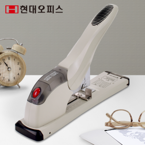 현대오피스 대형 스테이플러 HDS-120FL + 스테이플러심 스템플러 120매 버튼식충전