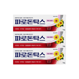 파로돈탁스 허브 프레쉬 잇몸치약 100g, 3개