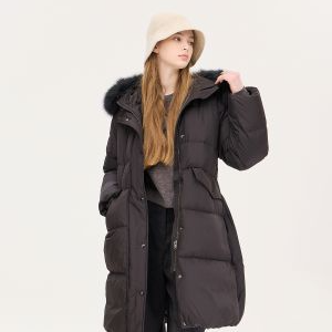 시슬리 폭스퍼후드롱덕다운 SAPD85461BK