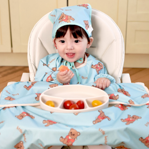 아이주 식탁일체형 방수 자기주도턱받이