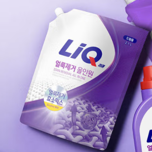 애경 리큐 얼룩제거 올인원 액체세제 리필 2.1L x6개 +세제300ml 증정