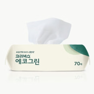 [크리넥스]크리넥스 에코그린 물티슈 70매x10팩