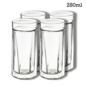 깔끔한 이중 내열 유리컵 하이볼 글라스 세트