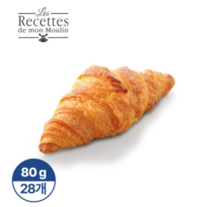 레세뜨물랑 버터 크로아상 냉동생지 80g x 28개