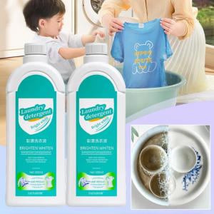1+1 헌 옷을 새 옷으로 얼룩 제거 및 밝기 강화 세제 흰옷표백제 누런때 제거강력 세제 500mlx2개