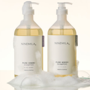 1+1 나인밀라 히노끼 샴푸 1000ml 대용량 저자극 약산성