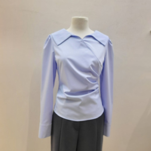 숲 (SA8LSM1) 턱 디테일 카라 블라우스