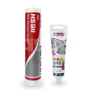 홈실리콘 튜브 내열 실리콘 100ml 회색 고온 보일러 연통 배관 보수