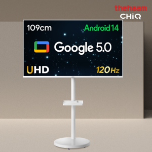 더함 구글5.0 삼탠바이미 화이트에디션 이동식TV 109cm(43인치), 라이트 4K UHD 패키지, 고객자가설치