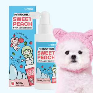펫생각 하루치카 뿌리는 강아지 치약 구강 덴탈 스프레이 입냄새 구취 치석 제거 125ml