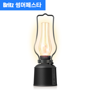 [브리츠] 휴대용 감성 캠핑 LED 랜턴형 블루투스 스피커 BZ-CML300, 블랙