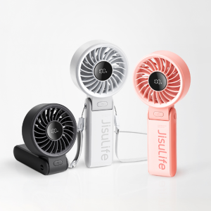 휴대용 손 선풍기 접이식 무선 냉각 손풍기 핸디 목걸이 선풍기 Life7 라이트 그레이