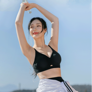 땀먹는 스포츠브라. 여름 심리스 스포츠브라