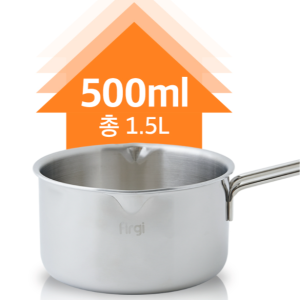 퍼기 대용량 이유식냄비 16cm 3중 304 스텐 편수냄비 인덕션 사용