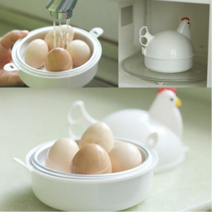 꼬꼬 계란 찜기 전자레인지 달걀 만두 삶은 귀여운 에그쿠커 계란케이스 4구