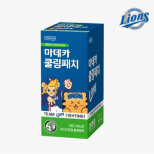 [총 40매]동국제약 마데카 쿨링패치 KBO에디션 (삼성 라이온즈) 4매 10개입 + 야구패치8매 / 열냉각시트패치 아이스 쿨패치 쿨시트 쿨링패치