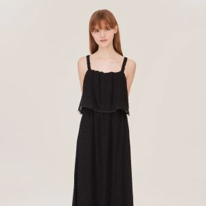 베네통 레이어드 롱원피스 BAOP70531BK