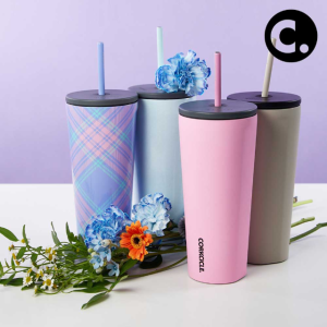 콕시클 콜드컵 텀블러 대용량 빨대 스텐 진공 보온 보냉 벤티 710ml, 썬핑크
