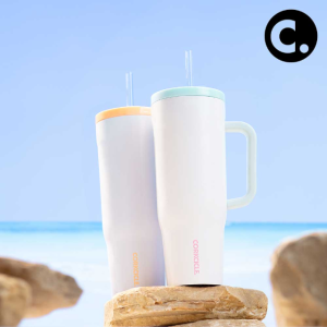 콕시클 크루저 40oz 스텐 보냉 텀블러 대용량 손잡이 빨대 1180ml, 보드워커 부기
