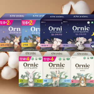 (+18p)오닉 유기농 생리대 중형4팩(7종)