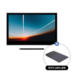 와콤 무빙크 DTH135 액정타블렛 필름부착