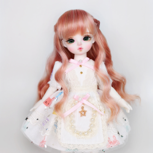 구체관절인형 가발 땋은 컬 겨울왕국 안나 스타일 핑크 26cm USD