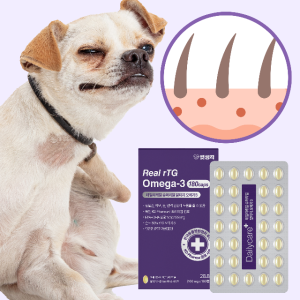 펫생각 KD파마 1cm 강아지 오메가3 180정 피부 관절 영양제 항산화 심장 각질 미니