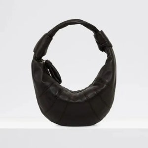 르메르 포춘백 미니 스몰 크루와상 크루아상 크로와상 숄더백 소프트 나파 레더 가죽 다크초콜릿 블랙 BG0125 LL095