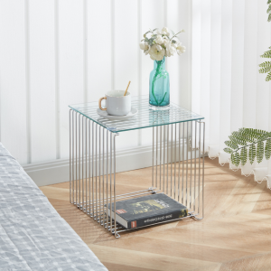 큐브 와이어 선반 메탈 철제 협탁 쇠테리어 사이드테이블