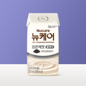 [본사공식몰] 뉴케어 검은깨맛 클래식 200ml (24팩)(캔x) 대상웰라이프 환자식 환자 노인 영양식 단백질 아침 음료 유동식 부모님 식사대용식 완전 균형영양식